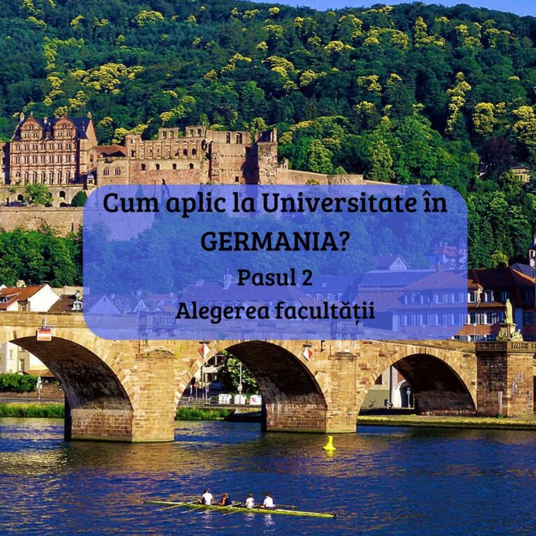 Cum aplic la universitate în Germania? Pasul 2. Alegerea facultății